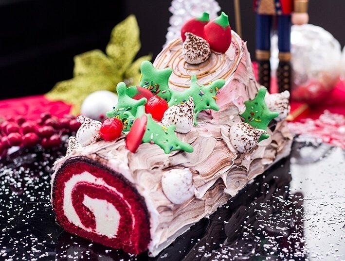 F1 Hotel Manila Christmas Log Cake