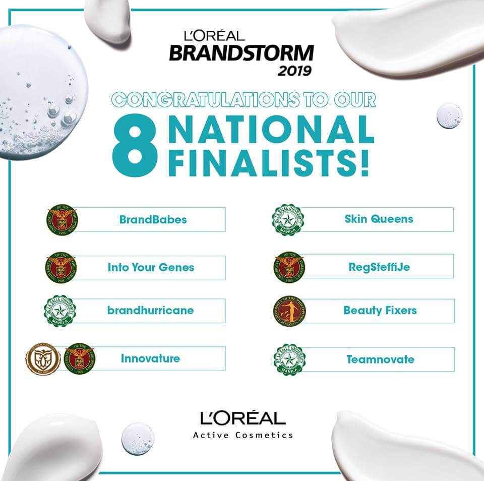 Top 8 Finalists L'Oreal Brandstorm 2019
