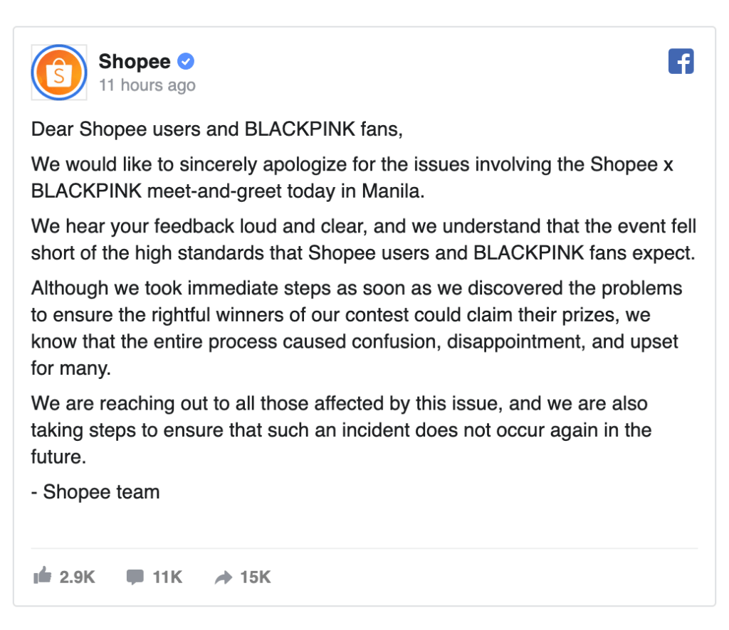 ShopeeScam Official Statement