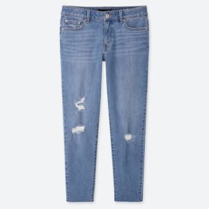 UNIQLO Women’s Mid Rise Relaxed Tapered Ankle Jeans