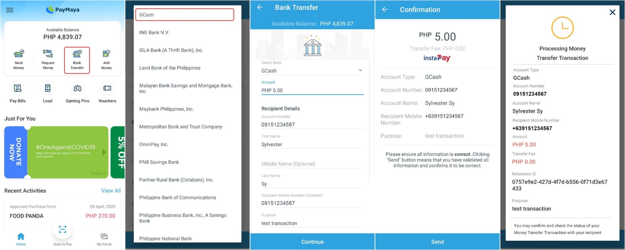 How To Send Funds From Paymaya To Your Gcash Account Iconic Mnl