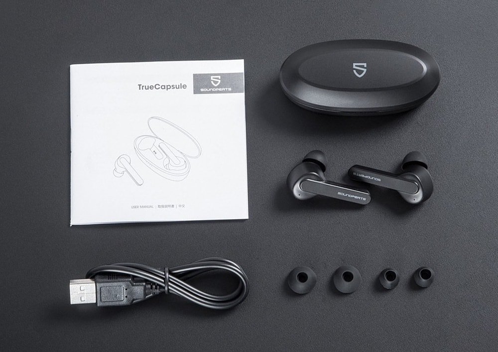 SoundPEATS® TrueCapsule True Wireless Earphones - Inside the Box
