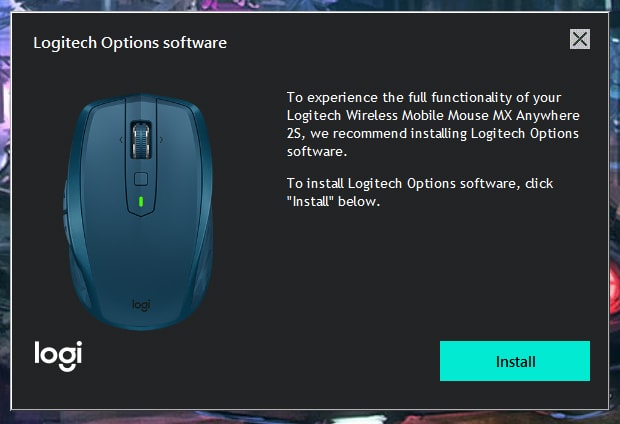 MX Anywhere 2s - Logitech Options