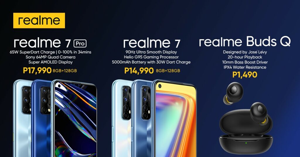 realme Philippines launches realme 7, 7 Pro and Buds Q
