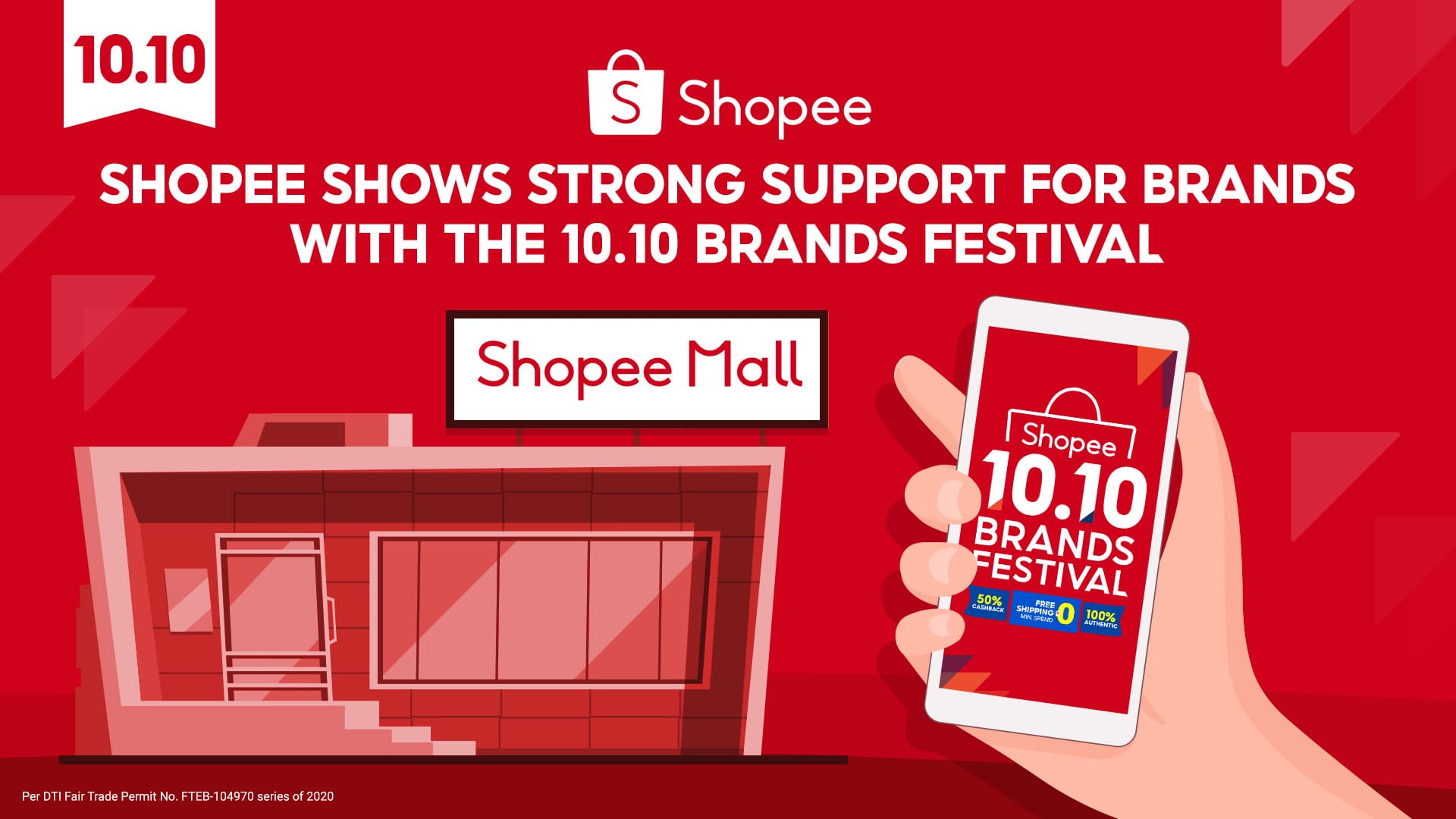 Shopee shows strong support for brands with the 10.10 Brands Festival