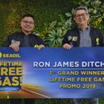 Ron Ditching with Mr. Jayvee Dela Fuente, SEAOIL VP for Corporate and Consumer Marketing