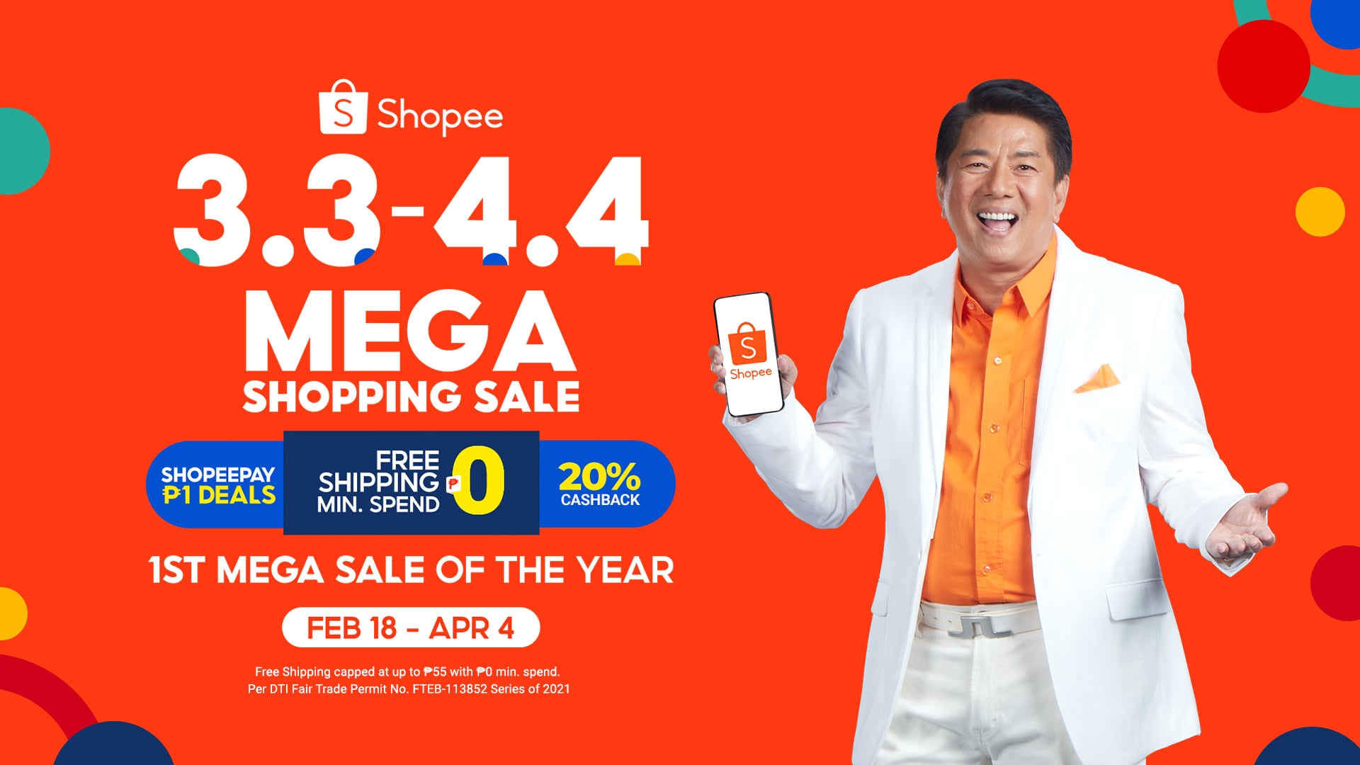 Shopee 3.3 4.4 Mega Shopping Sale