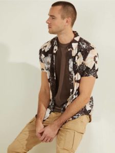 GUESS Eco Rayon Fountain Floral Shirt
