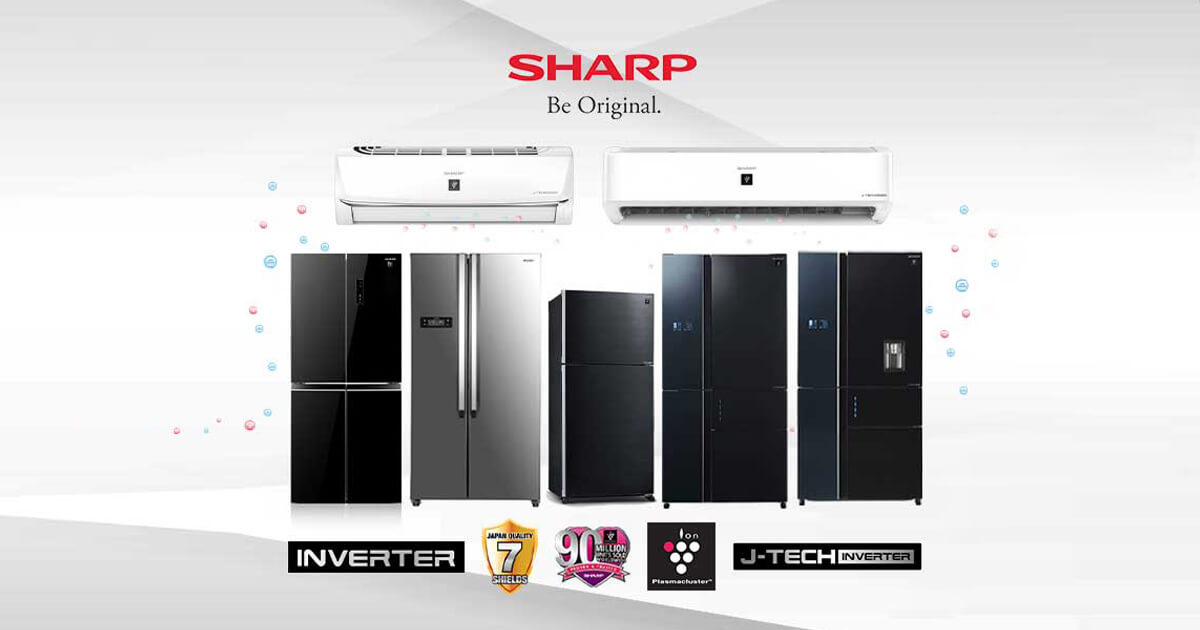 Experience Cool and Comfort with Sharp J-Tech Inverter Refrigerator and Air Conditioner