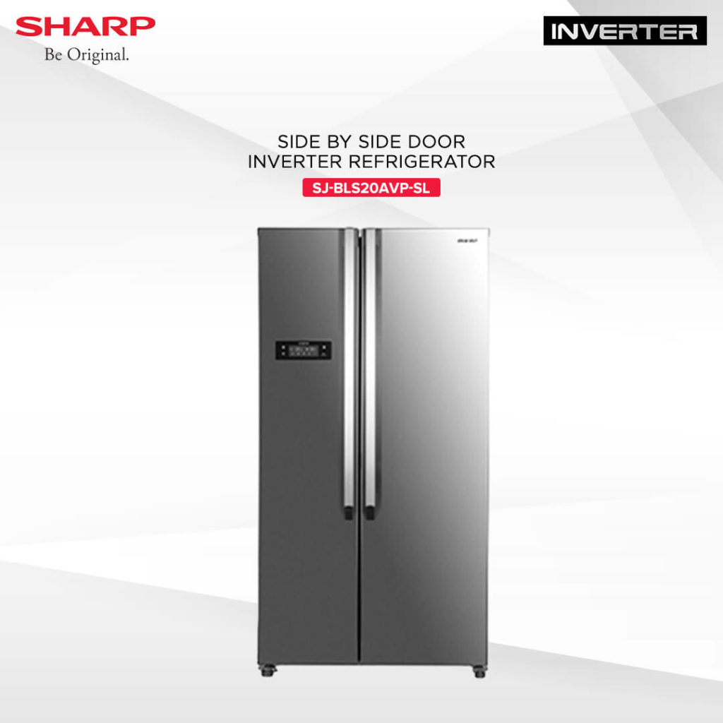 SHARP Side by side door Inverter Refrigerator