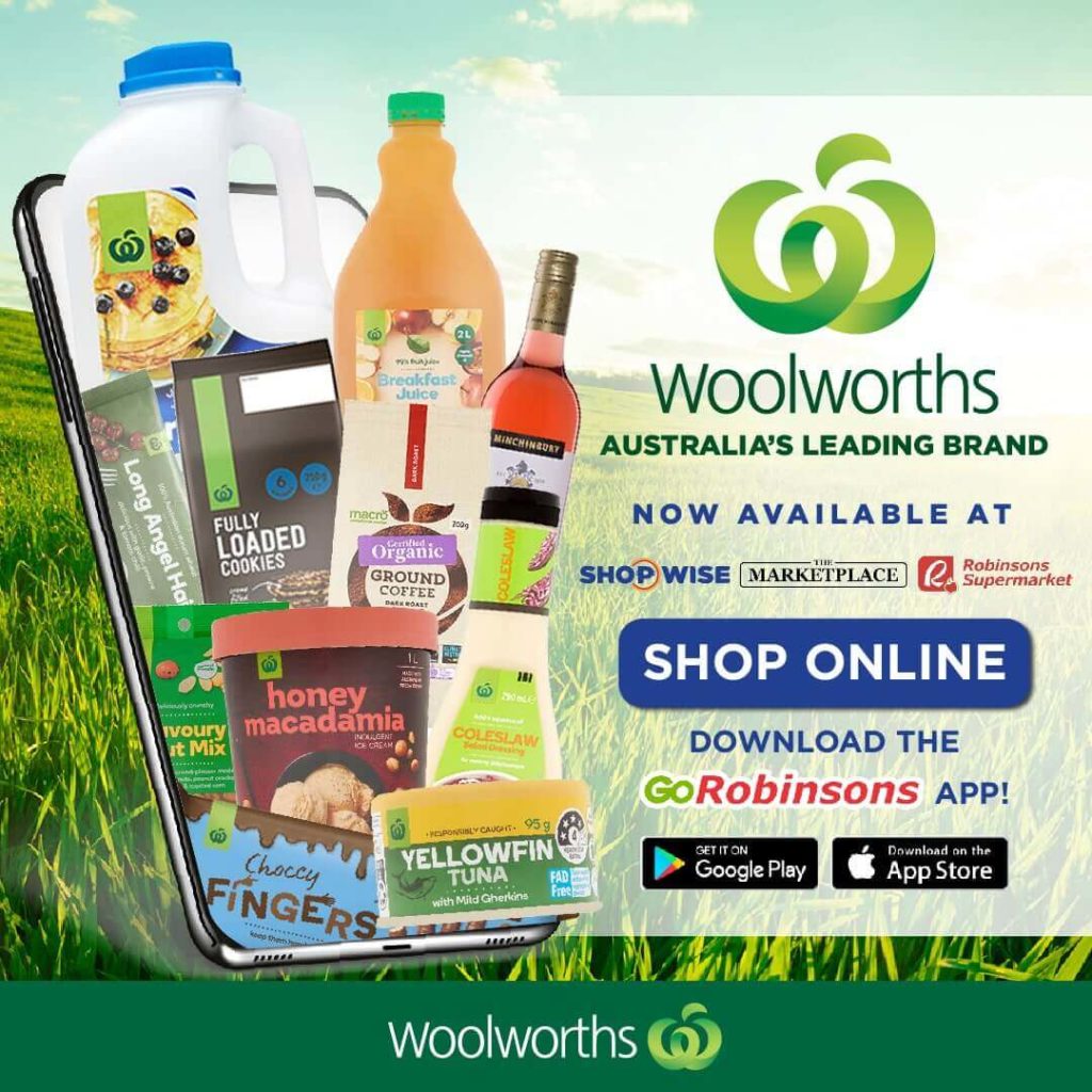 WOOLWORTHS Now Avaliable in Shopwise, The Marketplace and Robinsons Supermarket