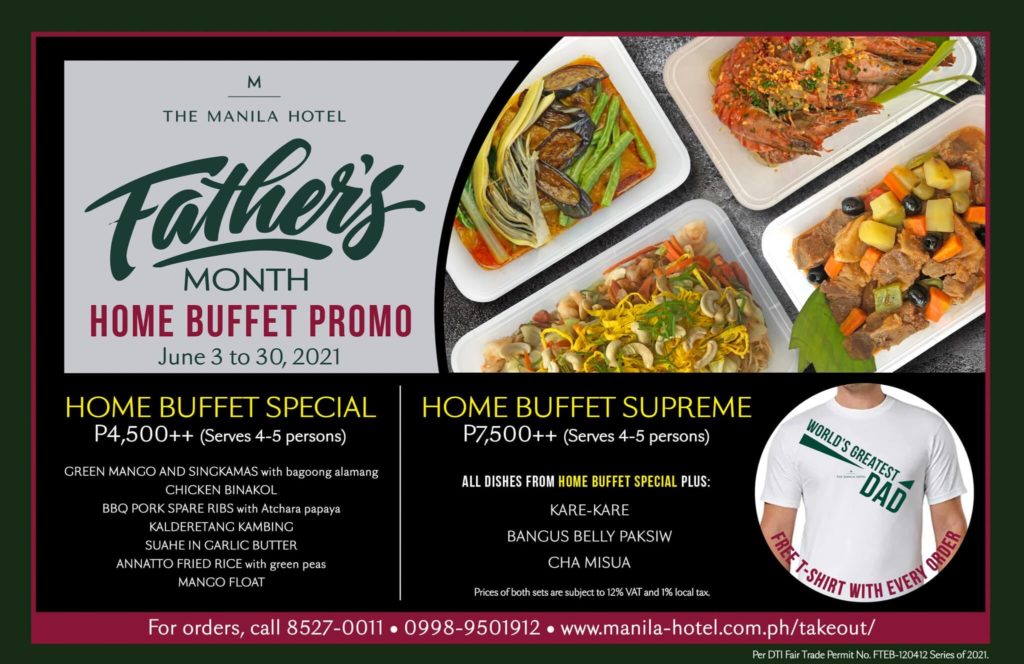 Fathers Day Home Buffet Promo