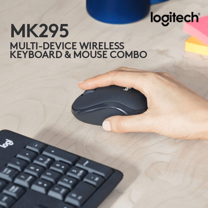 MK295 Multi-Device Wireless Keyboard and Mouse Combo