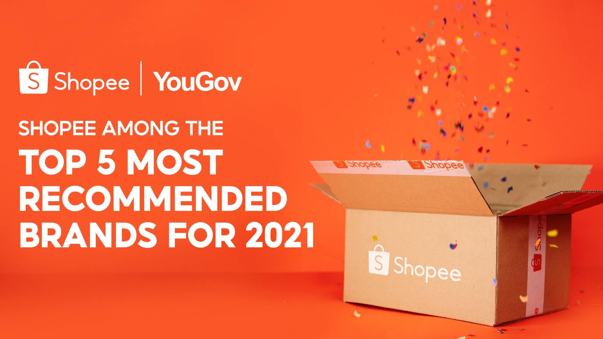 Shopee Rises Up the Ranks in YouGov’s Most Recommended Brands for 2021