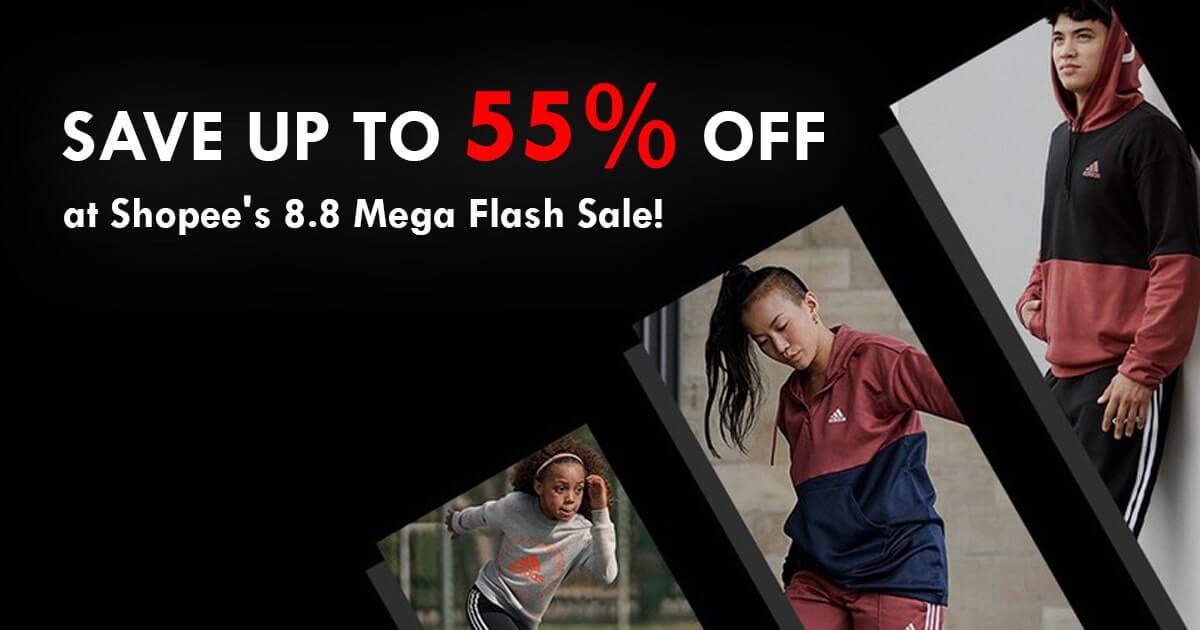 Adidas at Shopees 8.8 Mega Flash Sale