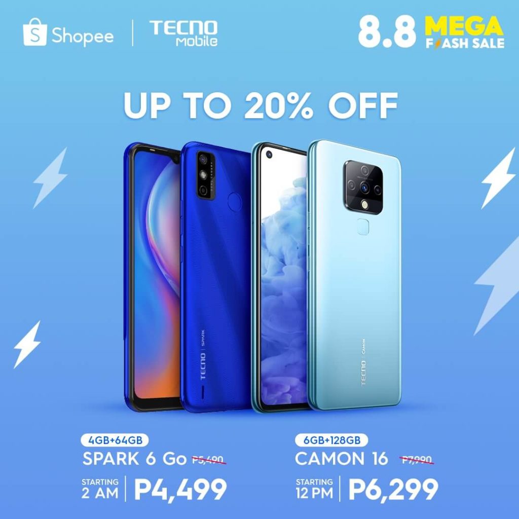 TECNO Mobile 8.8 Deals on Shopee