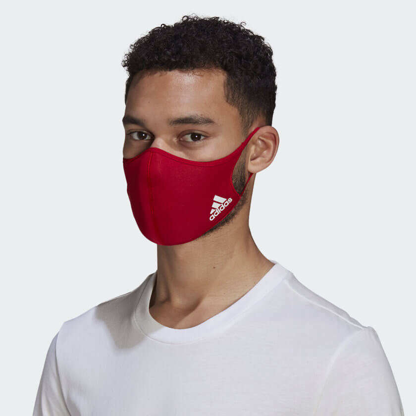 adidas Face Covers 3 Pack Red