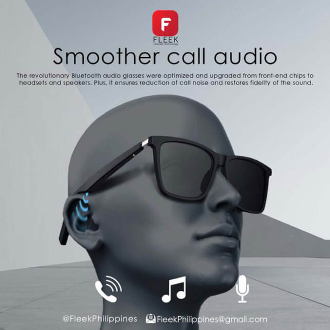 FLEEK Intelligent Bluetooth Audio Sunglasses - Take calls and listen to music