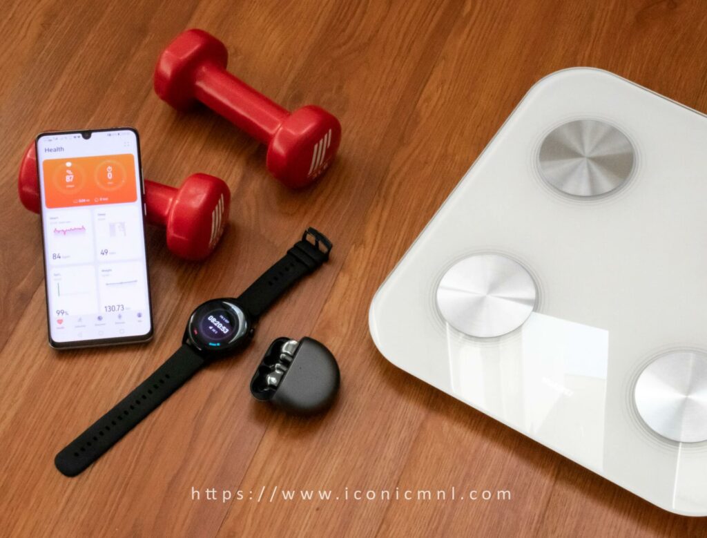 Huawei Ecosystem HUAWEI P30 Pro, HUAWEI Watch 3, HUAWEI Freebuds 4, and HUAWEI Scale 3