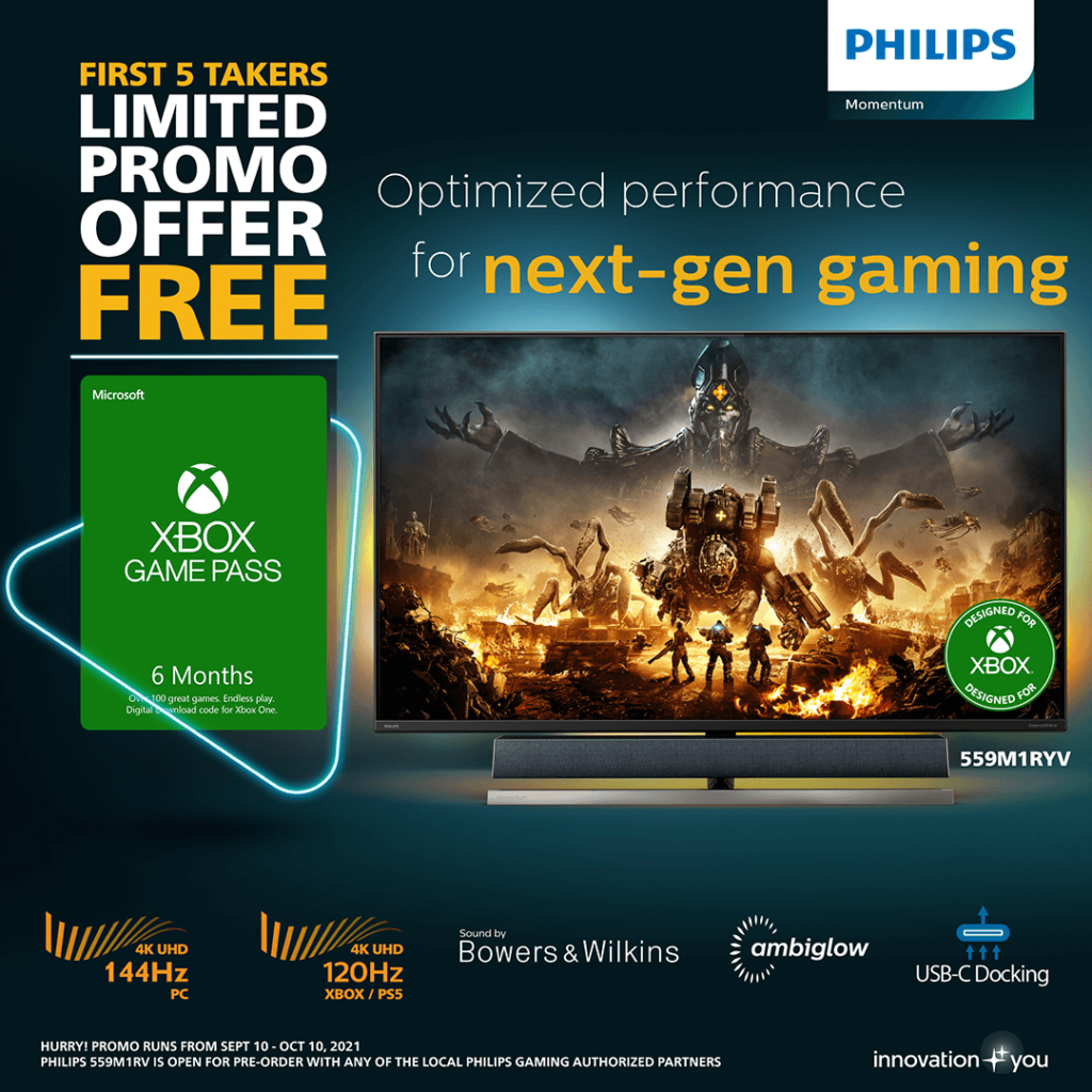 Philips Momentum Designed for Xbox 559M1RYV Promo