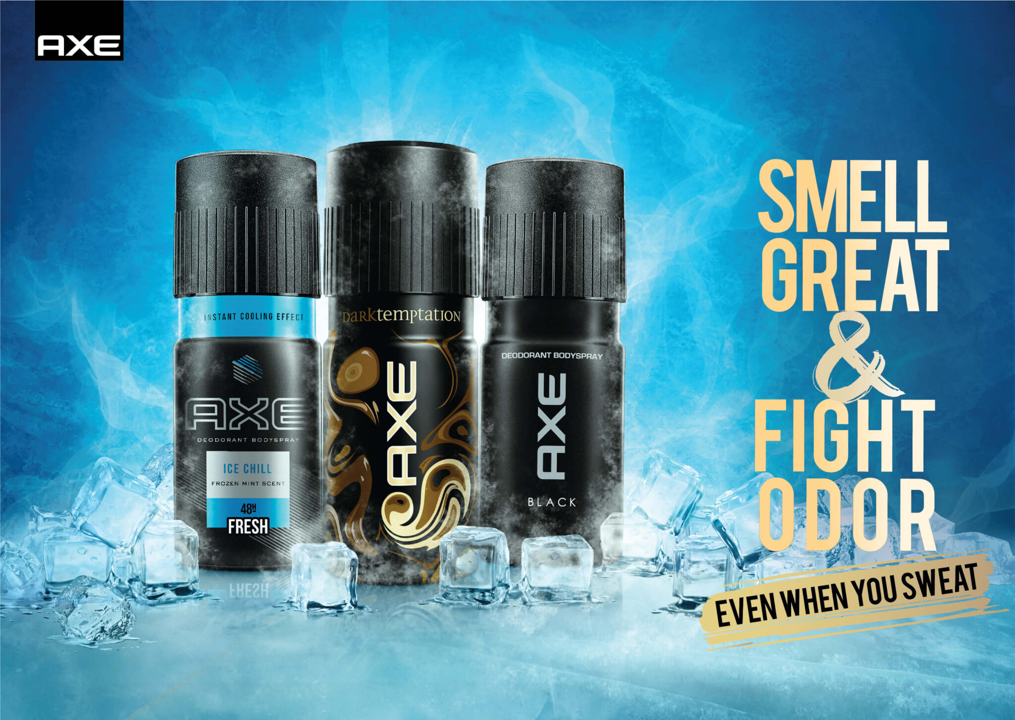 AXE Smell Great And Fight Odor Even When You Sweat