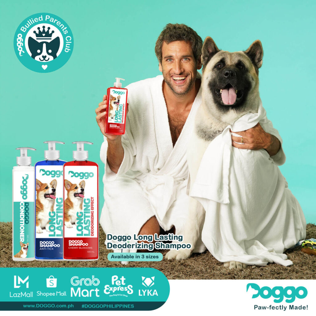 Nico with Pochola Doggo Long Lasting Deoderizing Shampoo