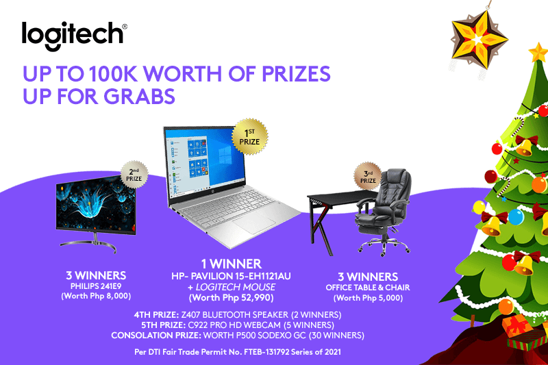 Logitech Work From Home Xmas Xtravaganza - Up to 100k worth of prizes