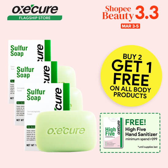Oxecure Sulfur Soap 100g (Buy 2 Get 1 Free)