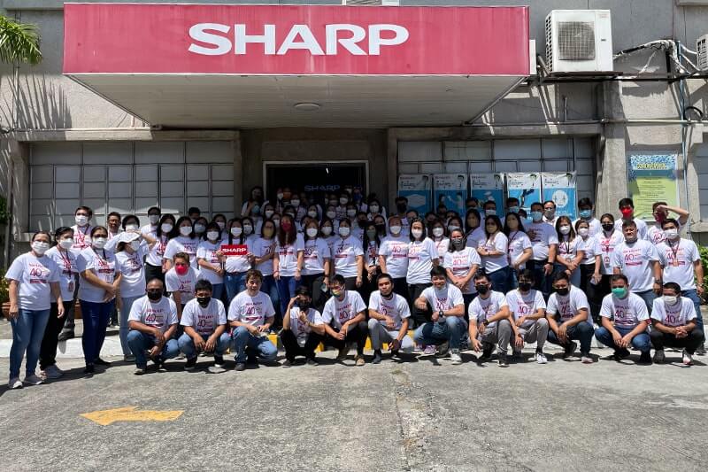 Sharp celebrates its 40th Anniversary Sharp employees 01