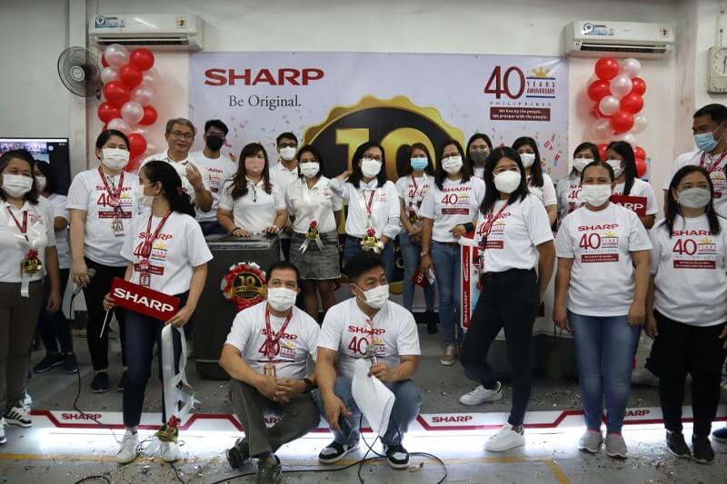 Sharp celebrates its 40th Anniversary Sharp employees 02