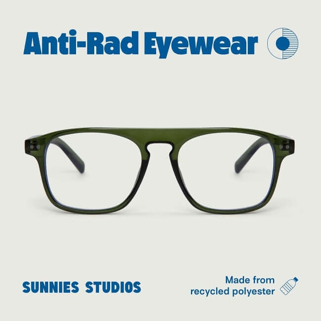 Sunnies Studios Anti Radiation Eyewear Yann in Pine 01