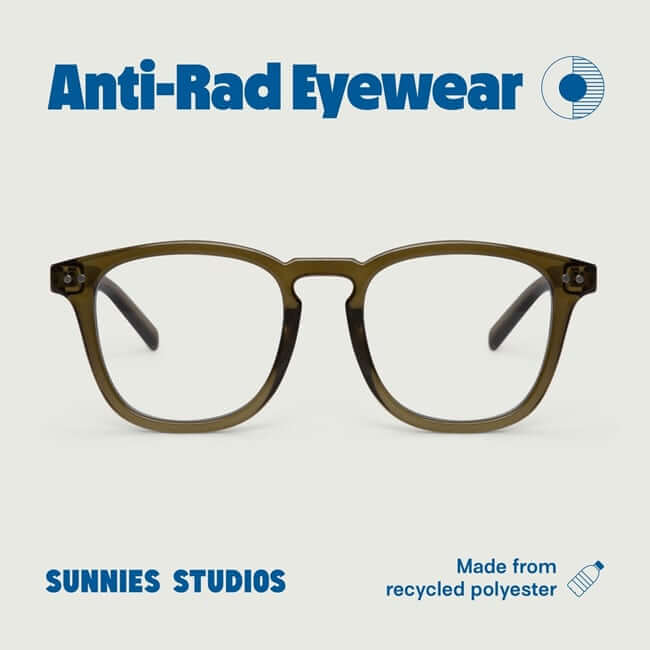 Sunnies Studios Anti Radiation Eyewear Yoji in Olive 01