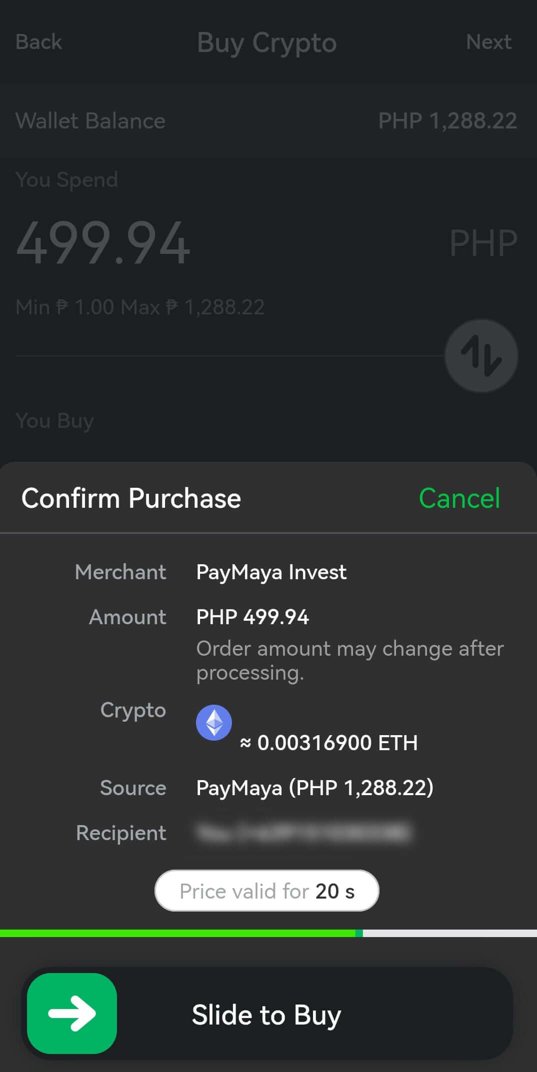 PayMaya Invest Crypto