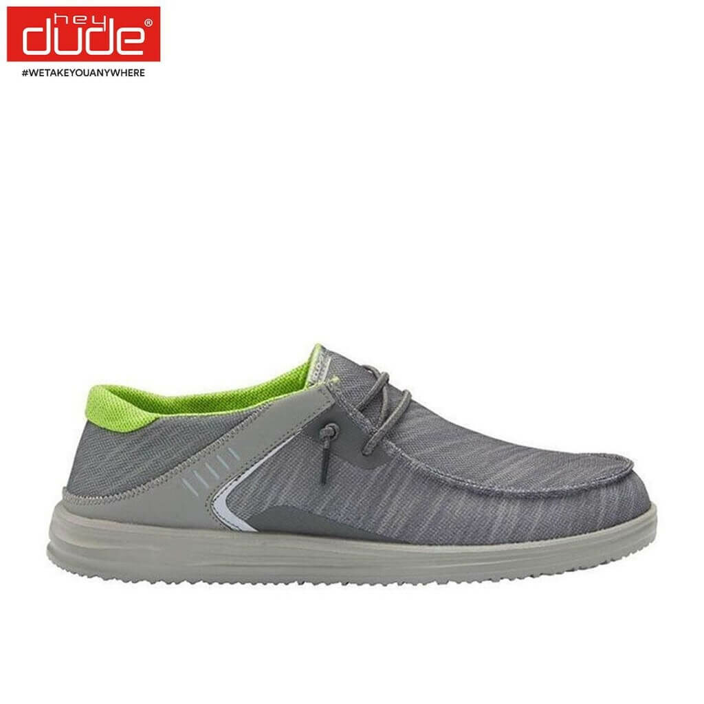 Hey Dude Wally Frontier Reef Grey Mens Shoes