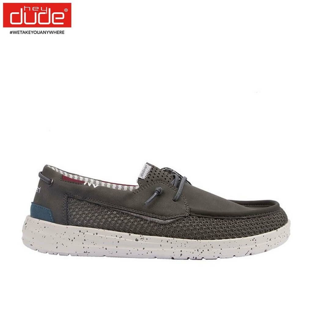 Hey Dude Welsh Grip Dark Grey Mens Shoes