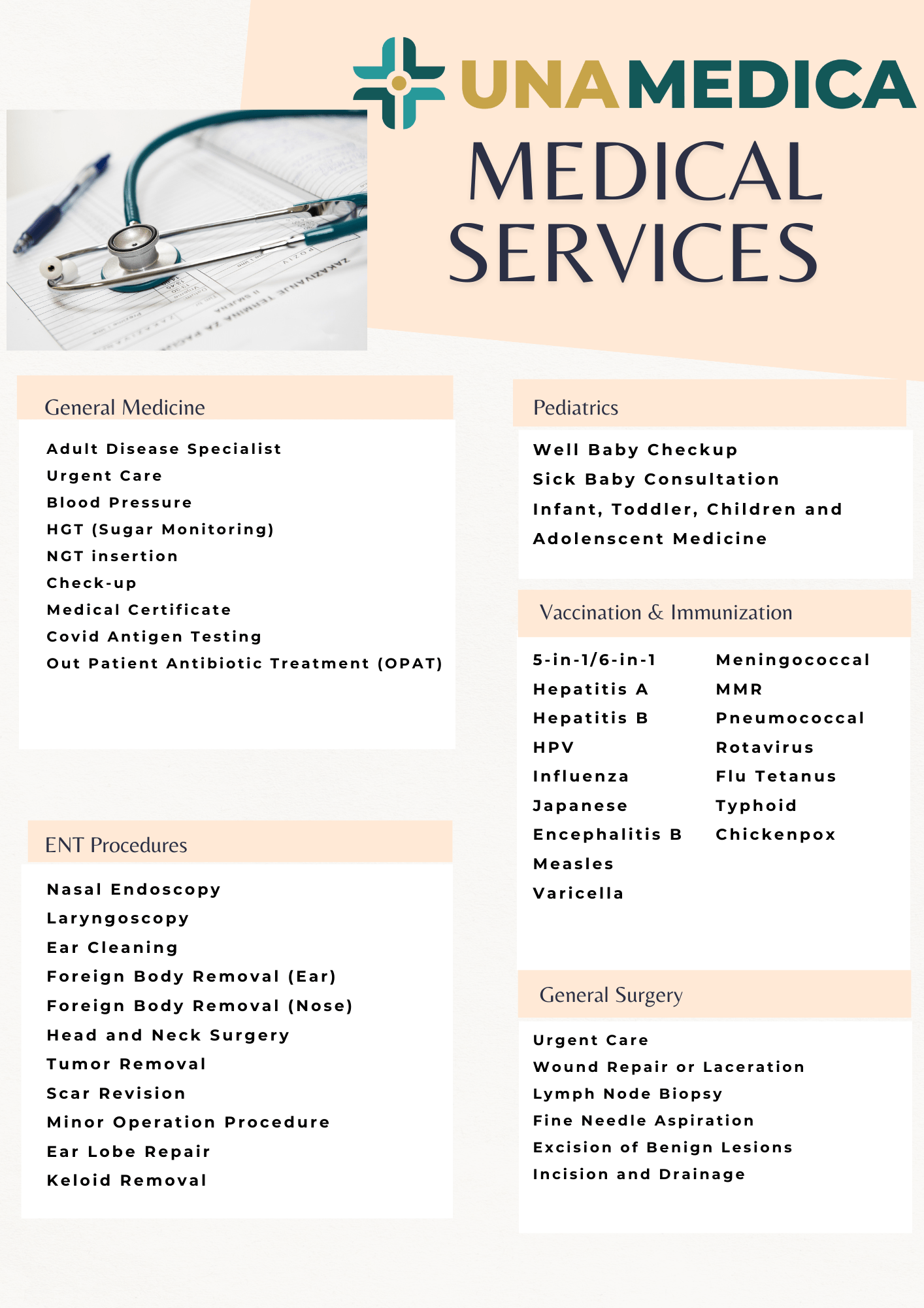 Una Medica - Medical Services