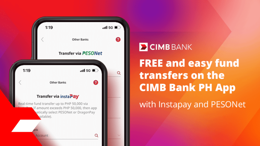 CIMB offers FREE transfers with InstaPay and PESONet