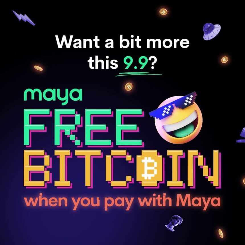 Double up your shopping deals this 9.9 with Maya's unique free Bitcoin promo