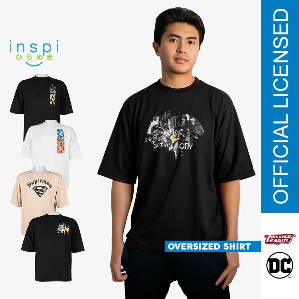 INSPI Batman Superman Oversized T-shirt