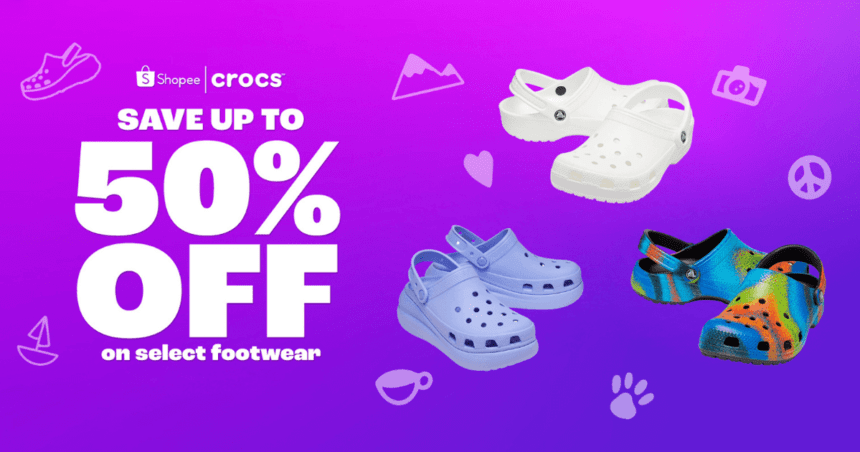 Get up to 50 off on your favorite Crocs on Shopee this October 19