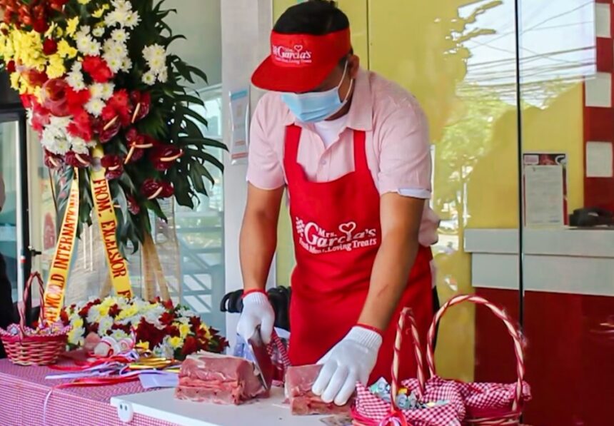 Mrs. Garcia s Meatshops symbolic Ceremonial Chopping with the Master Butcher