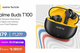 realme Buds T100 launched in the PH with P420 off this 10.10