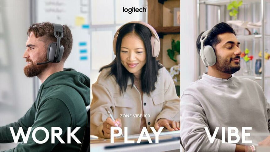 Logitech Zone Vibe Headphones Work Play Vibe