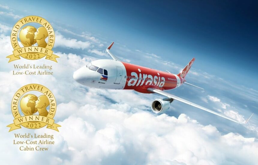 airasia wins Worlds Leading Low Cost Airline 2022 Worlds Leading Low Cost Airline Cabin Crew 2022 at 29th World Travel Awards