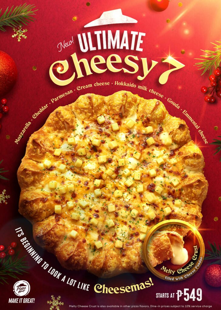 The Ultimate Cheesy 7 Pizza is Pizza Hut’s cheesiest pizza ever