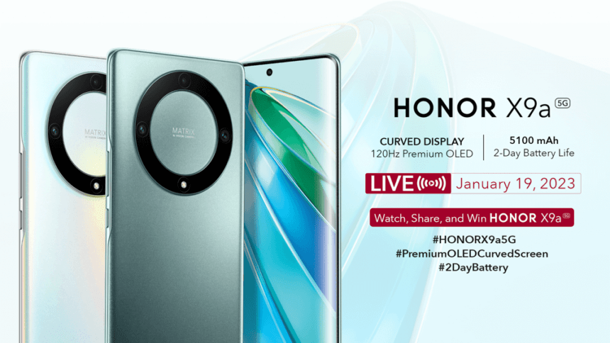 HONOR X9a 5G with ultra-tough Premium OLED Curved Screen to arrive on January 19