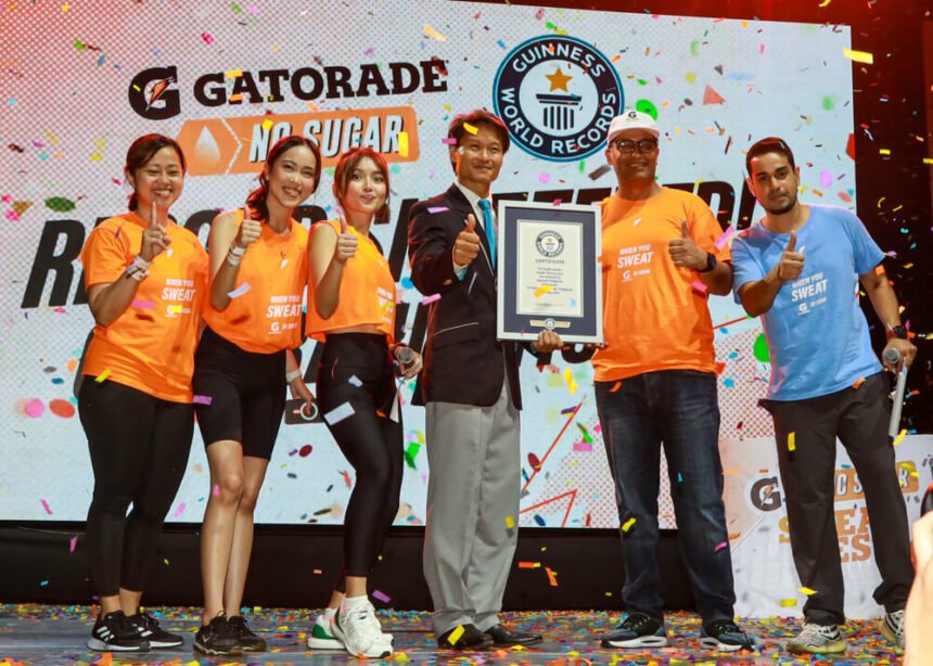 Gatorade No Sugar Sweat Fest Sets New World Record 01