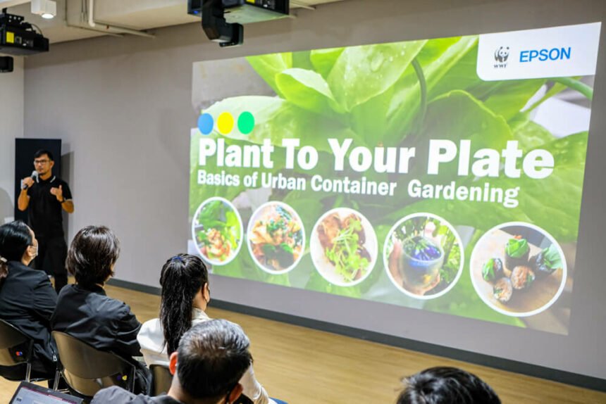 Epson and WWF utilize urban gardening to solve the food crisis and waste management