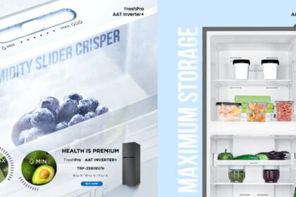 Make the switch to a better and healthier living with TCLs AAT Inverter Refrigerator
