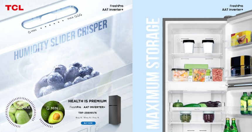 Make the switch to a better and healthier living with TCLs AAT Inverter Refrigerator